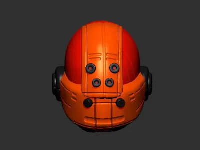 helmet high poly sculpt 3d printable ver 7 3D model 3D model 52