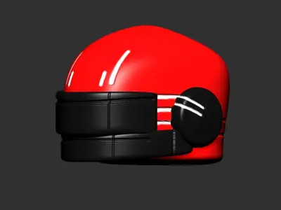 helmet high poly sculpt 3d printable  3D model 103
