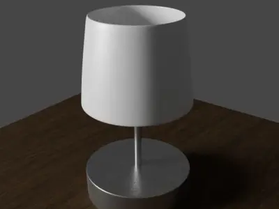 Lamp with metal base Free 3D model