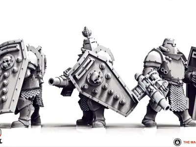 Feudal Guard Abhumans 3D print model