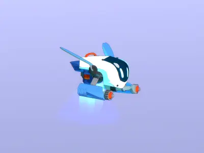 Drone Companions Starter Pack Low-poly 3D model
