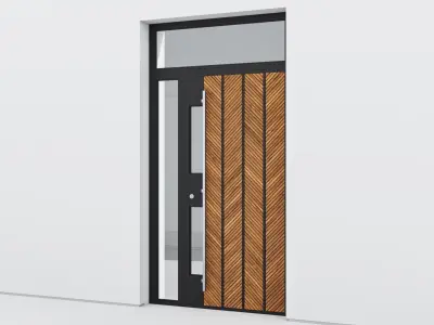 Aluminium door 228 3D model
