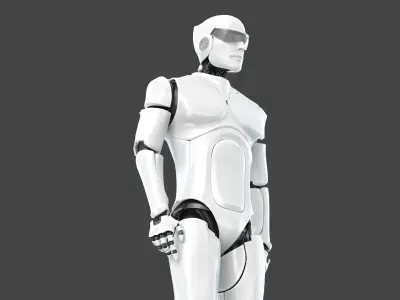  Male Cyborg Robot Rig 