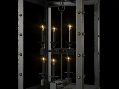 Wildwood Spartacus Chandelier 8 Lights 3D model