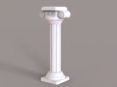 Roman Column Low-poly 3D model