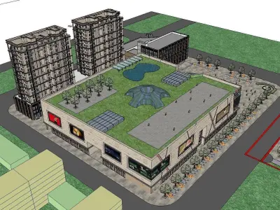 vacation spot-Resort-Fashion Leisure Hotel-0171 3D model