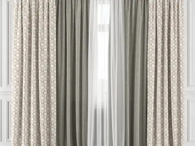Curtain Set 141C 3D model