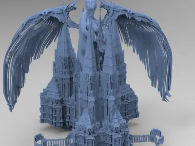 Angelic Cathedral High Rise Mass structure 6  3D model