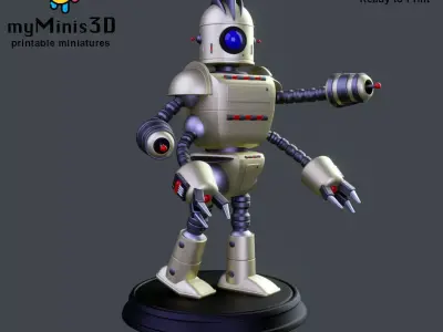 Captain of the Invader Robots Warband 3D print model