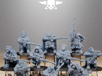 GrimGuard Skulldarts 3D print model