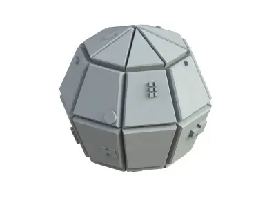 Sci Fi Object No 3397 Low Poly Low-poly 3D model