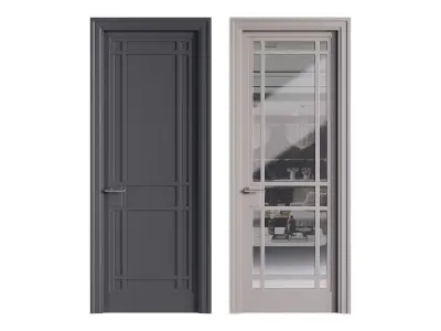 Modern entrance door 51 3D model