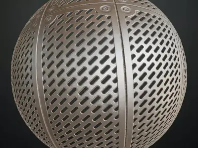 Silver Metal Plate Transparent PBR Seamless Texture