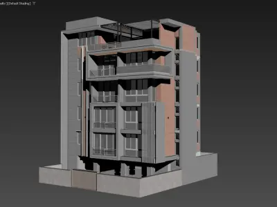 Apartment Building 3D model