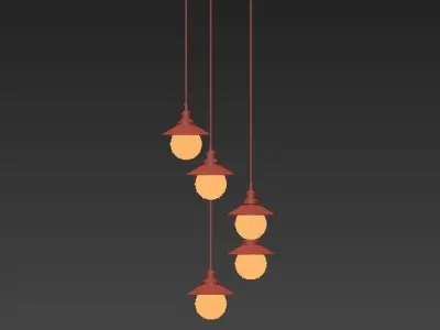 Loft Cone Pendant 5 3D model