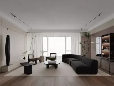 apartment interior scenes     3D model 31