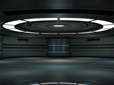Sci Fi Room 3D model 61