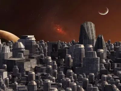 Space City 01 3D model