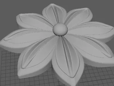 rosette flower 3D model 25