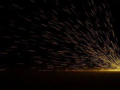 Sparks spark of light Free 3D model