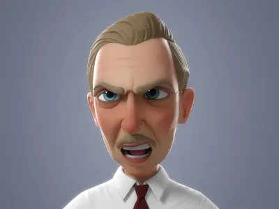  Cartoon Old Man Rigged 