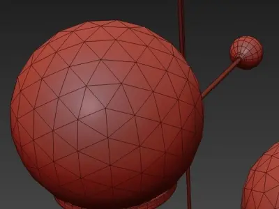 CONTRAPESSO 8 GLOBE LED PENDANT 3D model