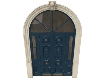 Entrance classic door 43 3D model