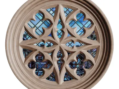 Gothic Window 06 3D model
