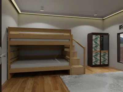 Bunk  Mattress Free 3D model