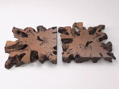 Burnt Coffee Table 3D model