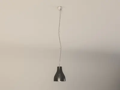 Minimal Metal Ceiling Lamp 3D model