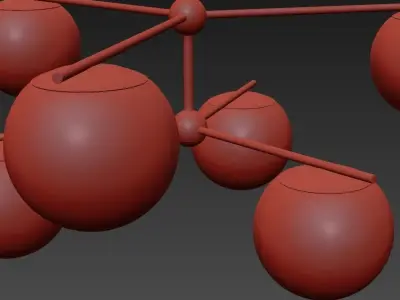 Modern Flush Mount Lighting 3D model