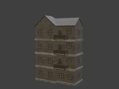 House Model 70 Low-poly 3D model