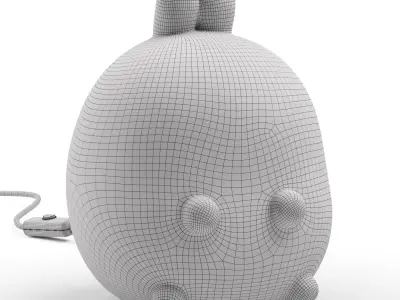Molang Bunny Table Lamp 3D model
