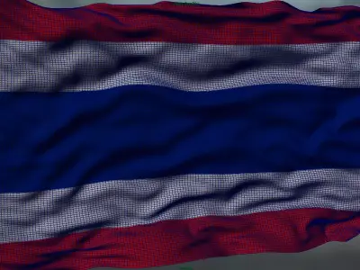 Thailand flag 3D model