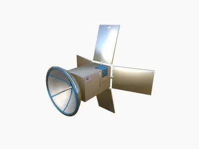 Satellite G09 USA - SciFi Space Design Low-poly 3D model