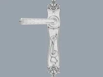 Door handle Free 3D model buy
