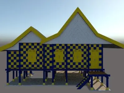 RUMAH TRADISIONAL MELAYU PERLIS DARUL SUNNAH Free 3D print model