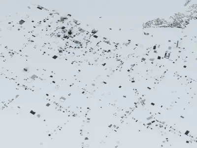 Asuncion Streets and Buildings 3D model