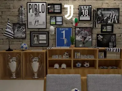 room wall juventus 3D model