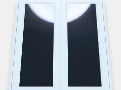 TANNFORSEN Mirror cabinet with doors 2 Low-poly 3D model