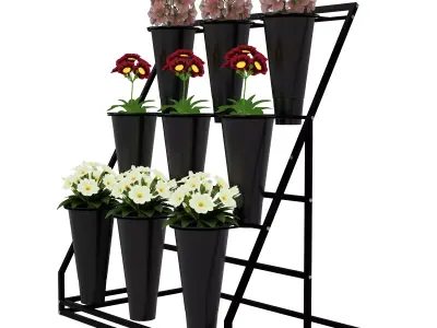 Flower Display Stand 3D model