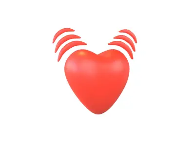 Beating Heart v1 002 Low-poly 3D model