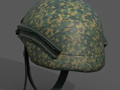 Helmet scifi military combat 3d model  Low-poly 3D model