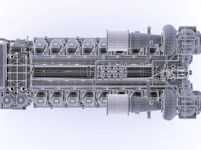  16v4000 MTU Marine Engine 
