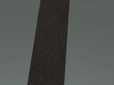 Asphalt road Free low-poly 3D model