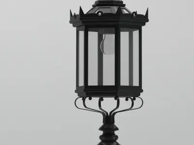 Lamp 136 street park 3D model