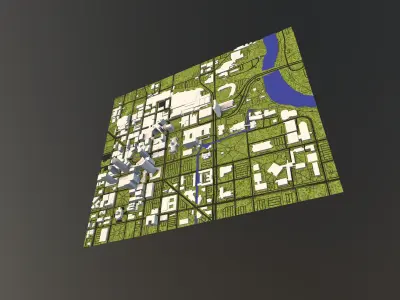 Downtown Indianapolis Indiana 3D model