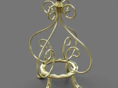 Floor Lamp Low-poly 3D model