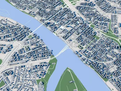 Umea City Sweden 3D model